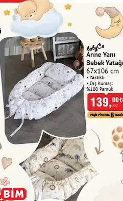 BABYCO ANNE YANI BEBEK YATAĞI 67X106 CM